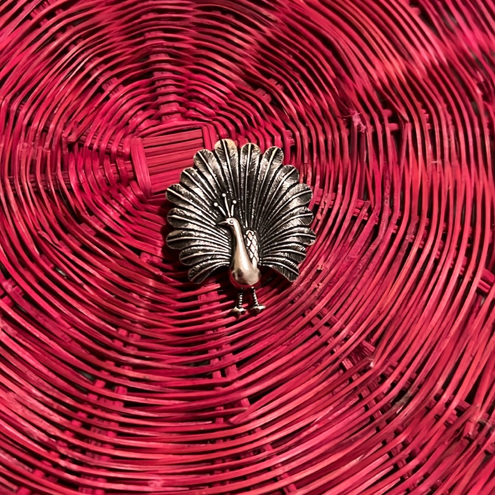 Vintage Brooch Peacock
